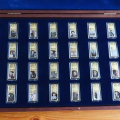 Life of Albert Einstein set of 24 Gold plated Bars.