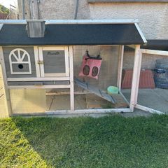 outdoor rabbit cage