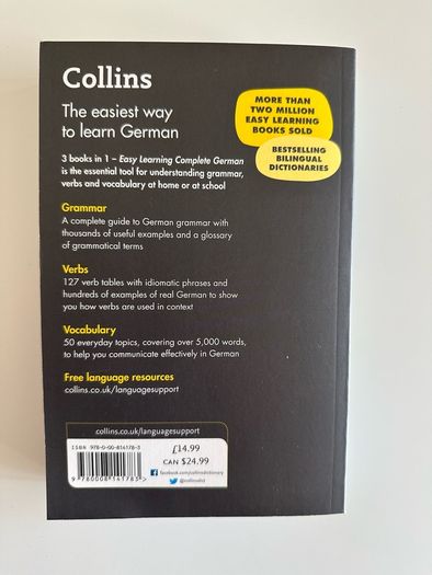Easy Learning German Complete Grammar, Verbs and Vocabulary (3 books in 1): Trusted support for learning