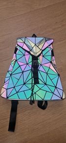 Holographic Geometric Reflective Back Pack