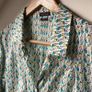 Marc O'Polo Organic Cotton Long Sleeve Graphic Print Blouse Shirt Size 38 10 12 Image 2