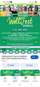 Weekend ticket Wellfest Dublin 9&10 May REDUCED PRICE