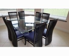 glass kitchen table