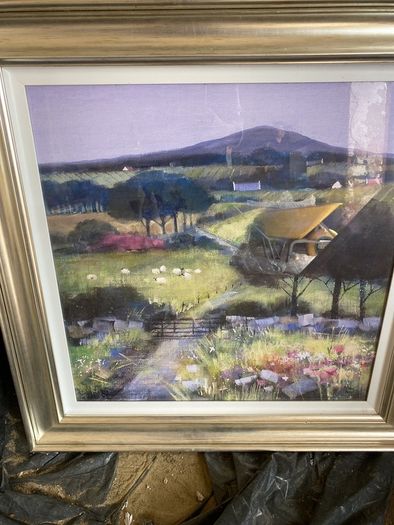 large picture with silver frame