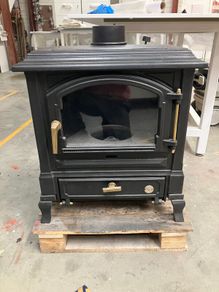 Oil Stove with back boiler.