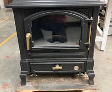 Oil Stove with back boiler.