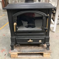Oil Stove with back boiler.
