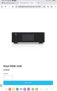 Rotel RMB-1506 Power Amplifier x 6 Channel New Current Model High quality engineering from Japan bargain less than half price