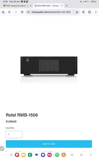 Rotel RMB-1506 Power Amplifier x 6 Channel New Current Model High quality engineering from Japan bargain less than half price