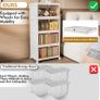 Storage Boxes with Lid, 4-Tier Plastic Stackable Storage Boxes with 1 Lid 23L/Tier, Folding Storage Bins with Wheels, Storage Organizer for Bedroom Living Room Study Office Image 5