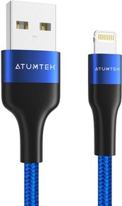 iPhone Charger Lead [Apple MFi Certified] 3M/10ft Lightning to USB Cable Nylon Braided Charging Wire Cord for iPhone 11, iPhone XR, iPhone XS Max, XS/X/8/7/6s/6/SE/iPad/iPod/AirPods - Blue