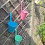 3 Colorful Metal Hanging Flower Pots Image 5