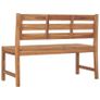 Garden Bench 120 cm Solid Teak Wood Image 4