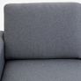 2 Seater Sofas for Living Room, Fabric Couch, Love Seat with Cushions and Steel Legs Image 5