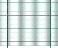 2D Garden Fence Panels & Posts 2008x2230 mm 14 m Green