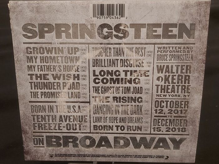 Springsteen on broadway 2 cd set