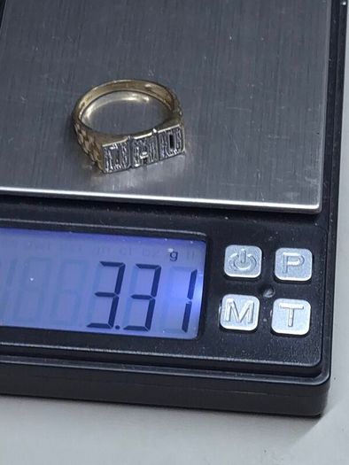 Vintage Fully Hallmarked London 9ct Gold Dad Ring Size 61