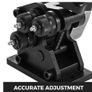 BRAND NEW Manual Metal Pipe Ring Bender 13-1/2Inch Gear Driven Handheld Adjustment Flat Round Steel Roller Tool for Bending Angle Image 3