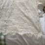 top Bnwt Zara lace tshirt top size small oversized ivory lace short sleeve top Image 6