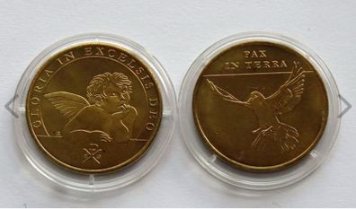 Christmas Carol Angels coins