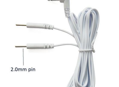 Jack DC Head 3.5mm TENS Unit Replacement Electrode Lead Wires Cables Reusable 2.0mm Plug In TENS Machine