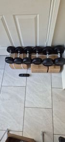 3xbrand new sets of dumbbells, 2x12.5kg, 2x10kg, 2x7.5kg
