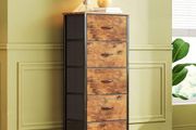 Chest of Drawers, 5 Drawer Tall Dresser, Fabric Dresser for Bedroom Closet Entryway Hallway Nursery Bedside