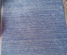 Blue carpet tiles