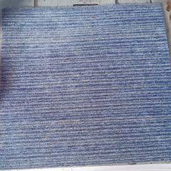 Blue carpet tiles