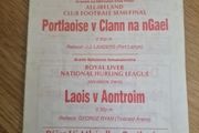 Rare 1988 GAA Program Portlaoise v Clann na nGael and Laois v Antrim