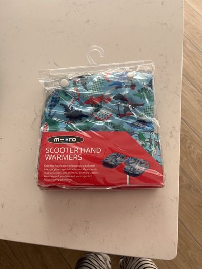 New micro scooter hand warmers