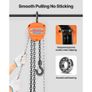 Hand Chain Hoist, 1 Ton Capacity, Manual Chain Block with Upgrade G80 Galvanized Chain, 6 m Lifting Height, Heavy Duty Pulley Hoist for Garage Image 5