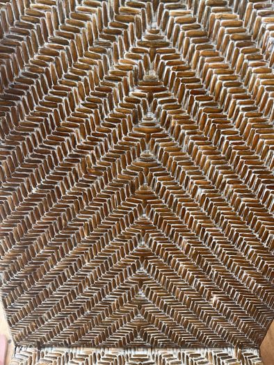 2 rattan dining chairs