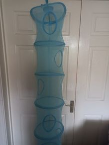 IKEA 6 tier hanging storage closet organizer & Bracket for kid's room.