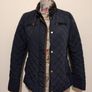 Navy Blue Quilted Jacket Image 10