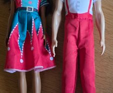 Barbie and Ken dolls Xmas