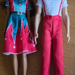 Barbie and Ken dolls Xmas