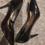 PIECES Black Patent Heels - Size 4 Image 3