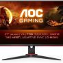 AOC Gaming 27G2ZNE - 27 inch Full HD Monitor, 240 Hz, 1 ms MPRT, FreeSync Prem. (1920x1080, HDMI 1.4, DisplayPort 1.2) black/red Image 5