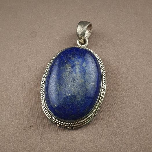 Vintage LapisLazuli 925 Sterling sliver Pendant