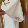 Women's Red Chilli White Cream Short Sleeve Crop  Top | Size M Image 2