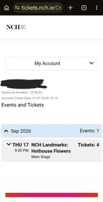 Hothouse Flowers NCH Thurs