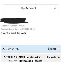Hothouse Flowers NCH Thurs