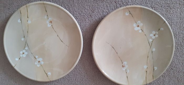 Three  Royal Stafford Radio Pattern Salad Plates