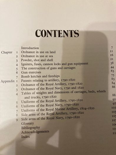 Military  history book: 'British artillery on land and sea 1790-1820"