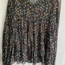 Zara Golden embroidered and mesh paisley printed Blouse Image 2