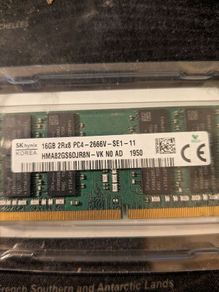 16 GB DDR 4 laptop memory