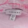 Topshop Renaissance fantasy print white pink cotton blouse, size 10-12 Image 5