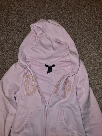 Pink girls GAP hoodie age 6-7