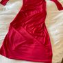 Stunning genuine designer Vivienne Westwood Anglomania red midi dress size small Image 7
